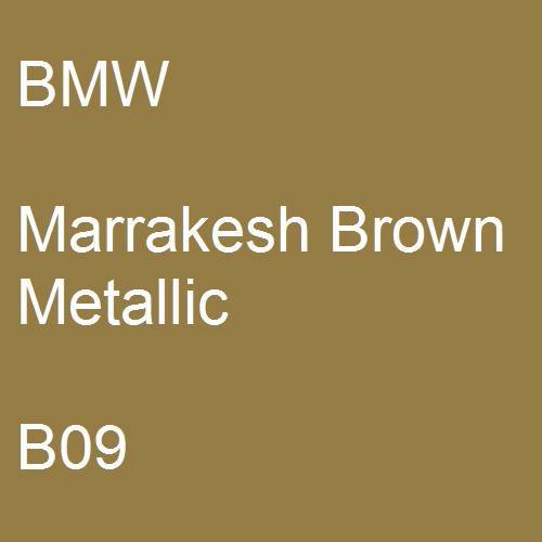 BMW, Marrakesh Brown Metallic, B09.